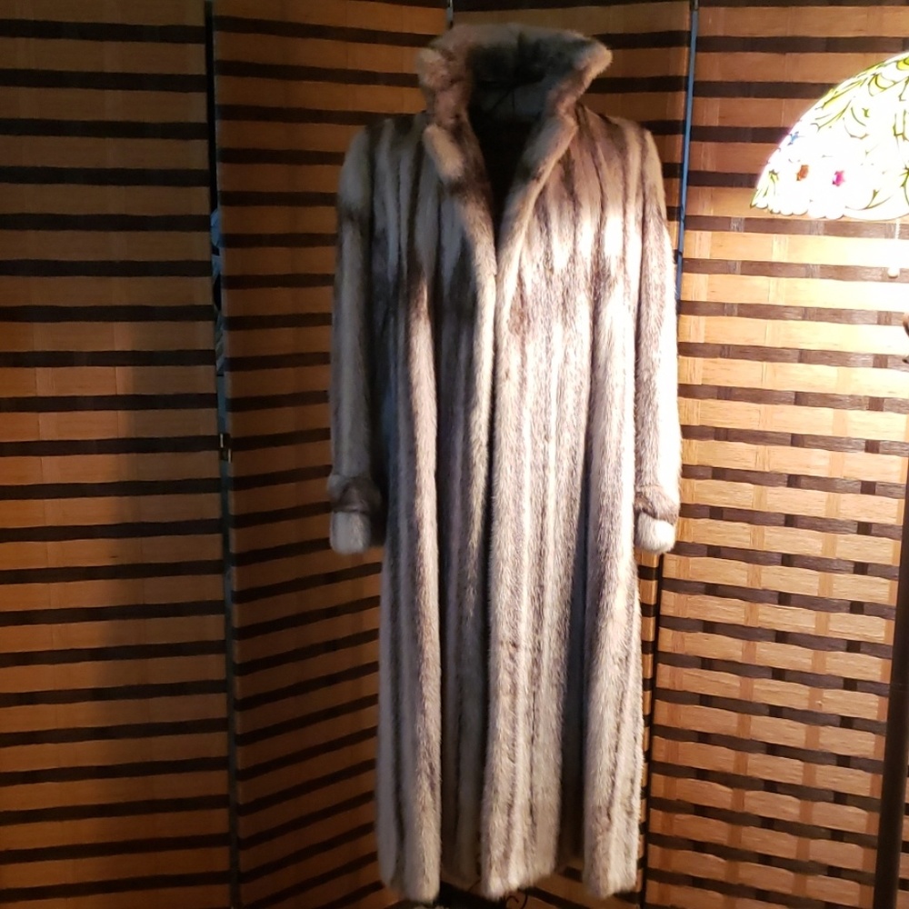 VINTAGE NORELL RICE MINK FULL LENGTH COAT